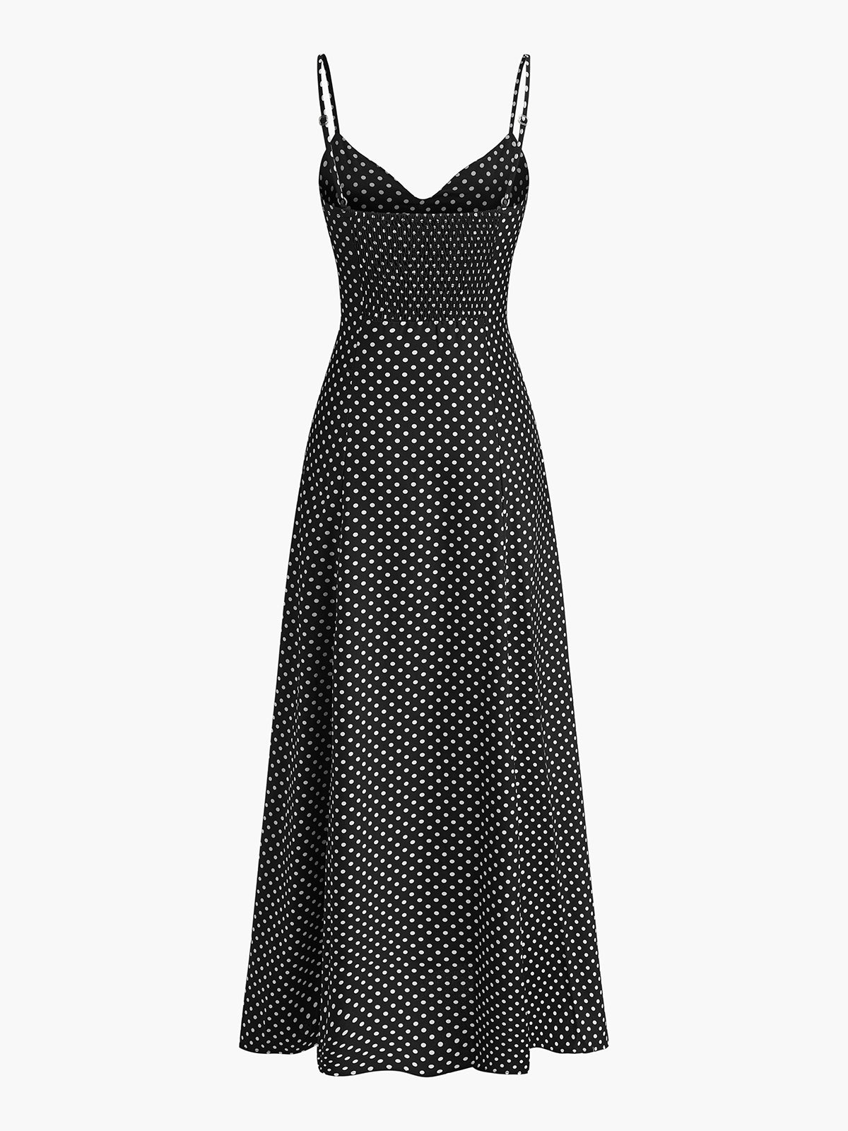 Polka Dot Sweetheart Cami Dress-Chicvia