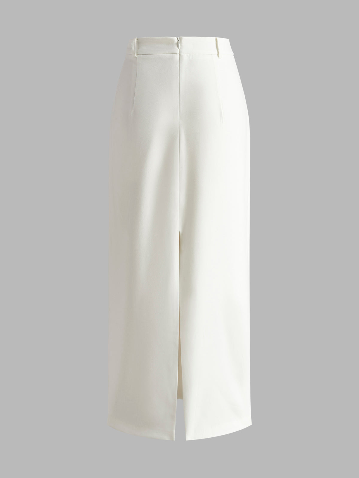 Elegant Slit Back Maxi Skirt Without Belt-Chicvia