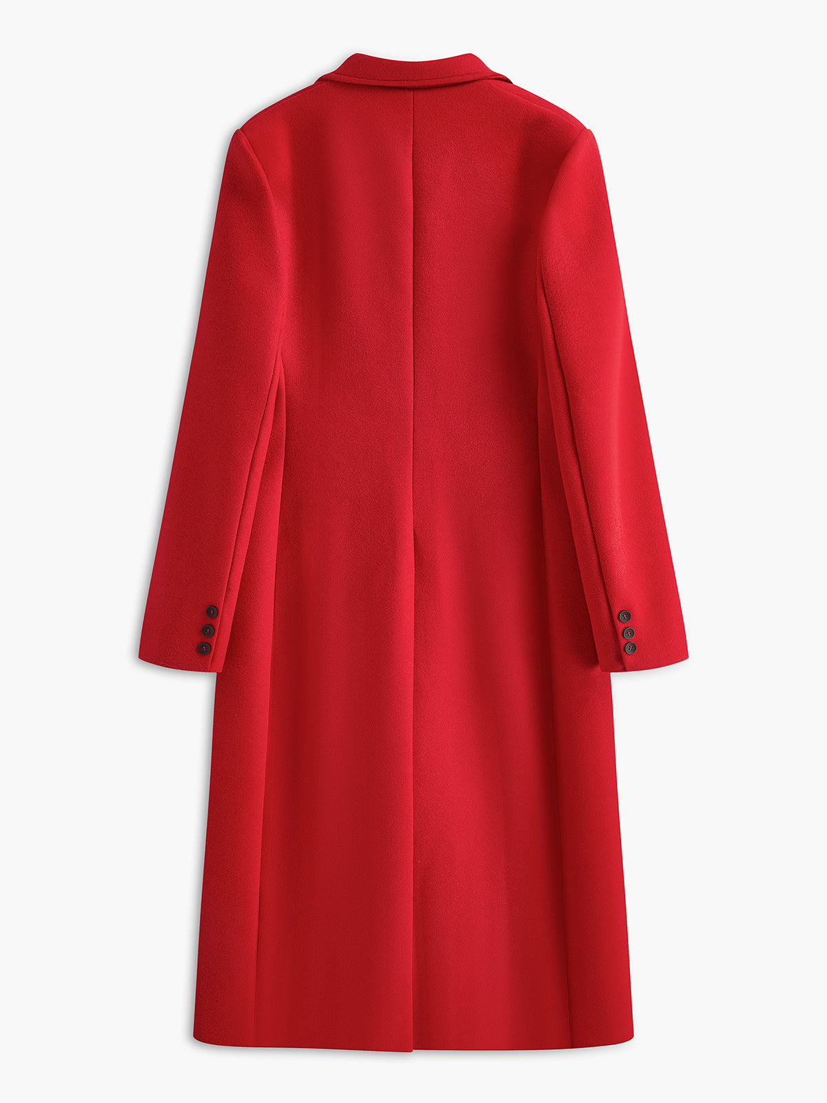 Essential Tweed Wool Long Coat-Chicvia