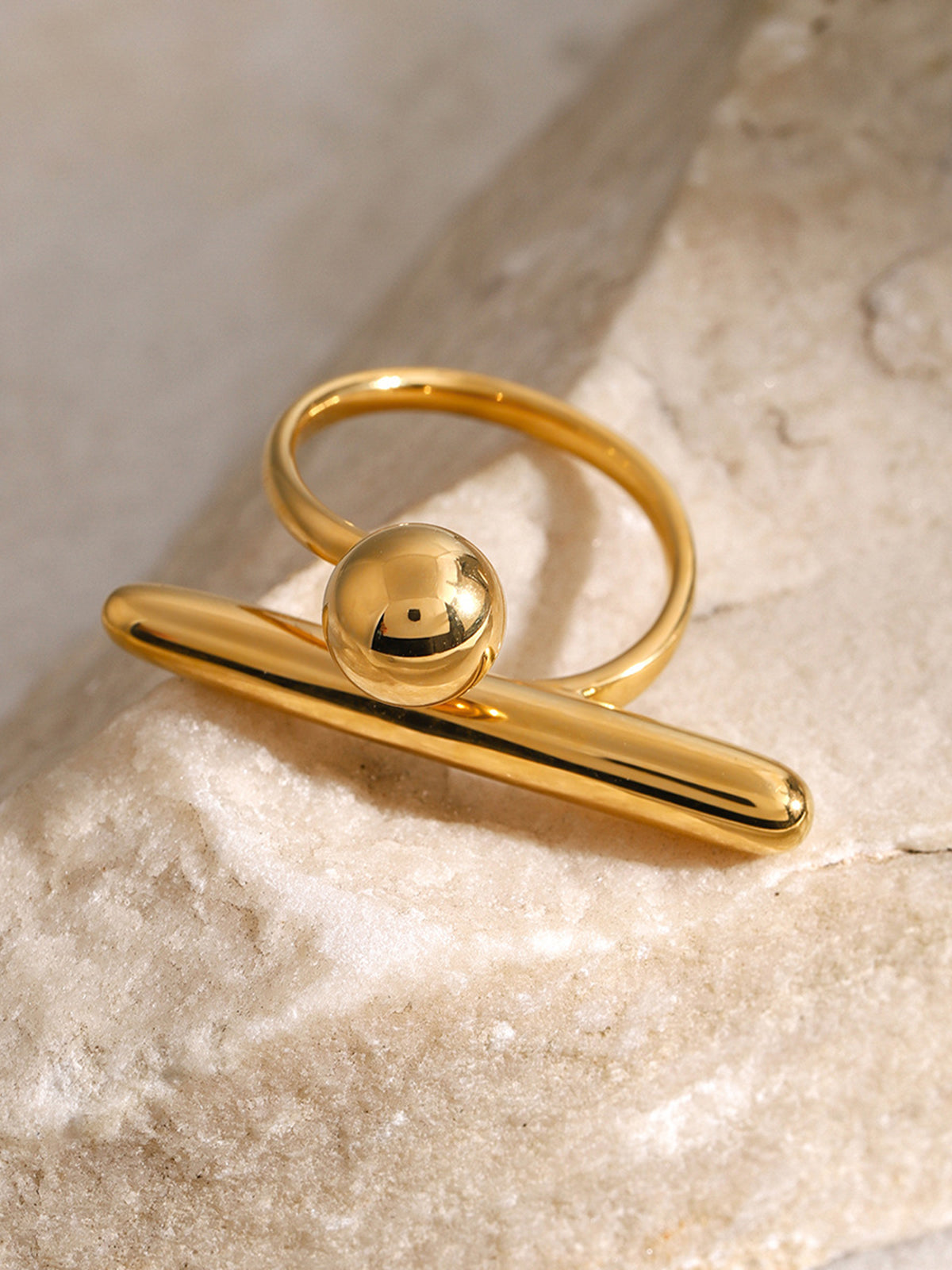 Irregular Minimalist Open Ring-Chicvia