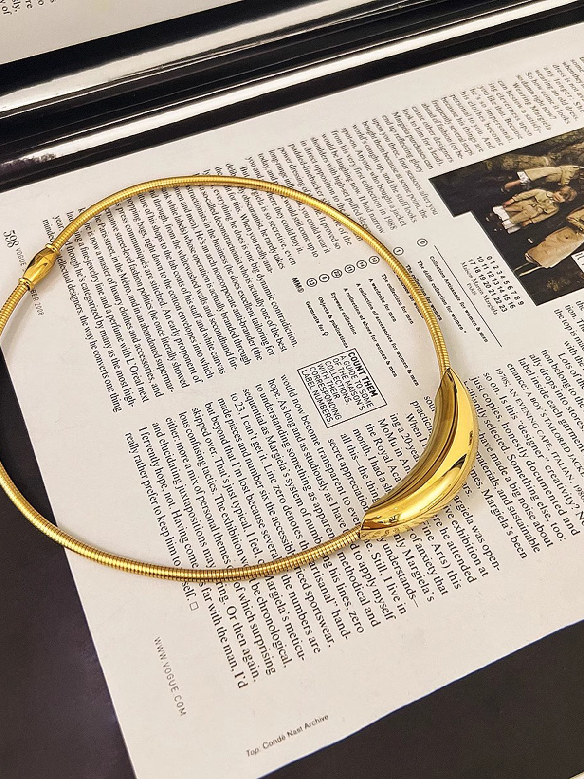 Chic O-Ring Choker Necklace-Chicvia