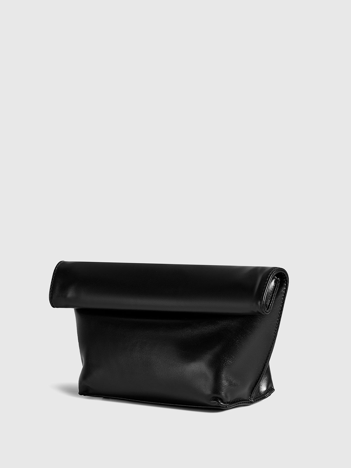 Minimalist Rolled Edge Envelope Clutch Bag-Chicvia