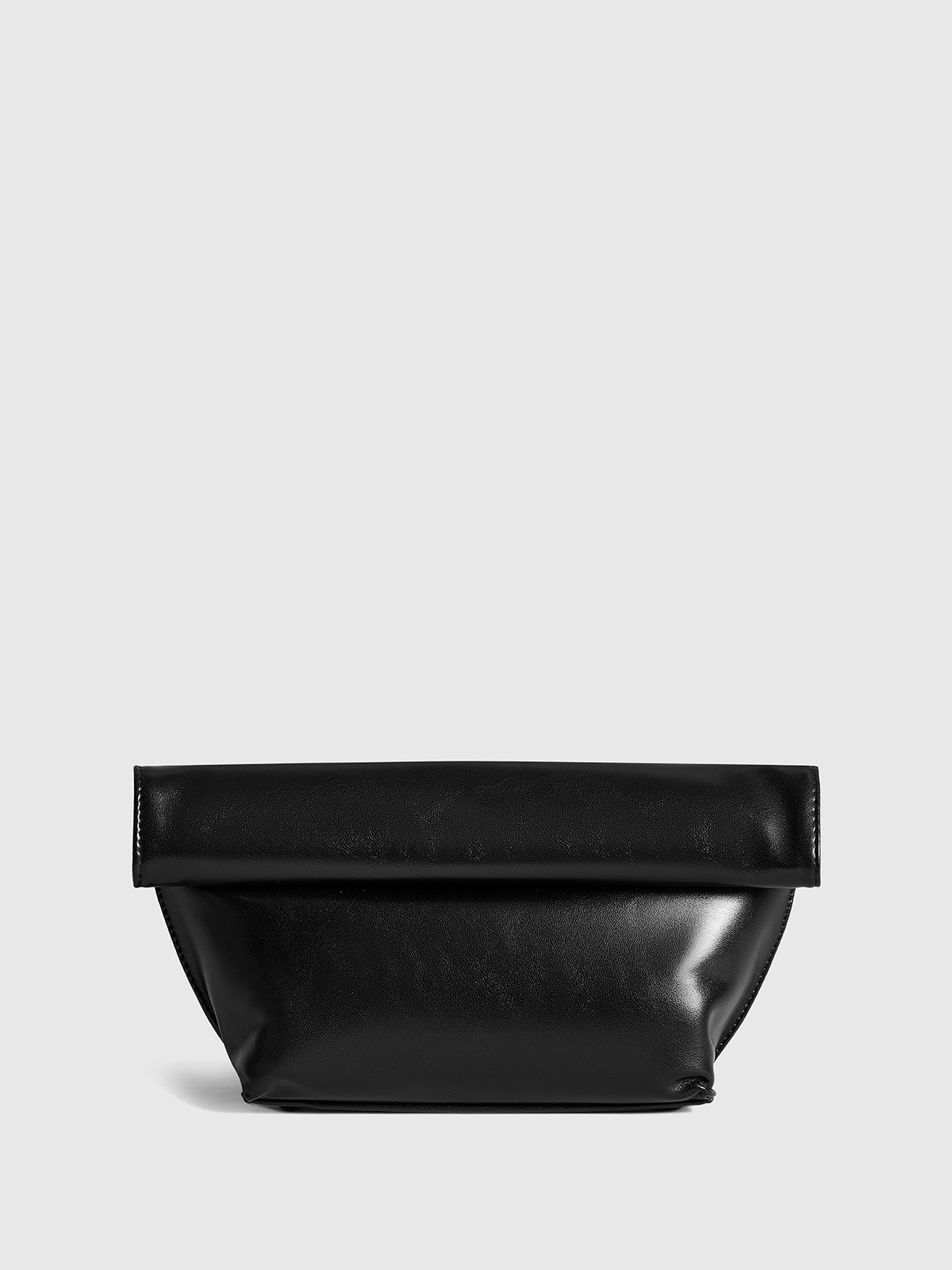 Minimalist Rolled Edge Envelope Clutch Bag-Chicvia