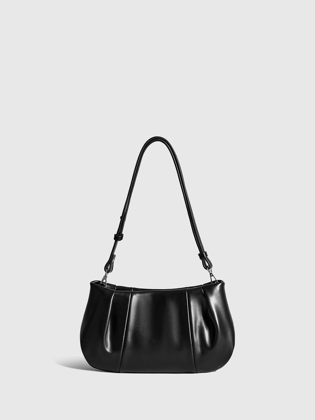 Pleated Cloud Shoulder Bag-Chicvia