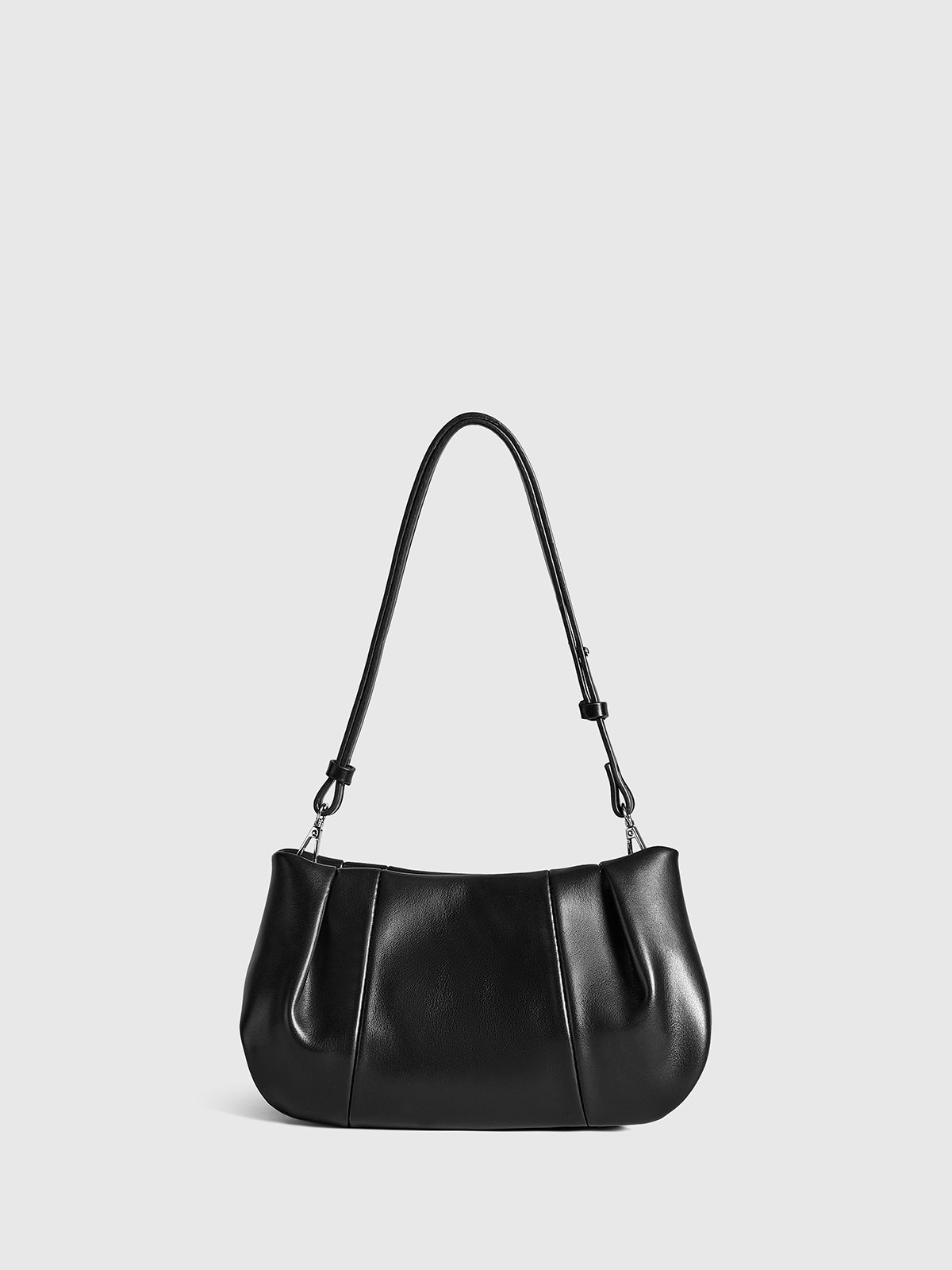 Pleated Cloud Shoulder Bag-Chicvia