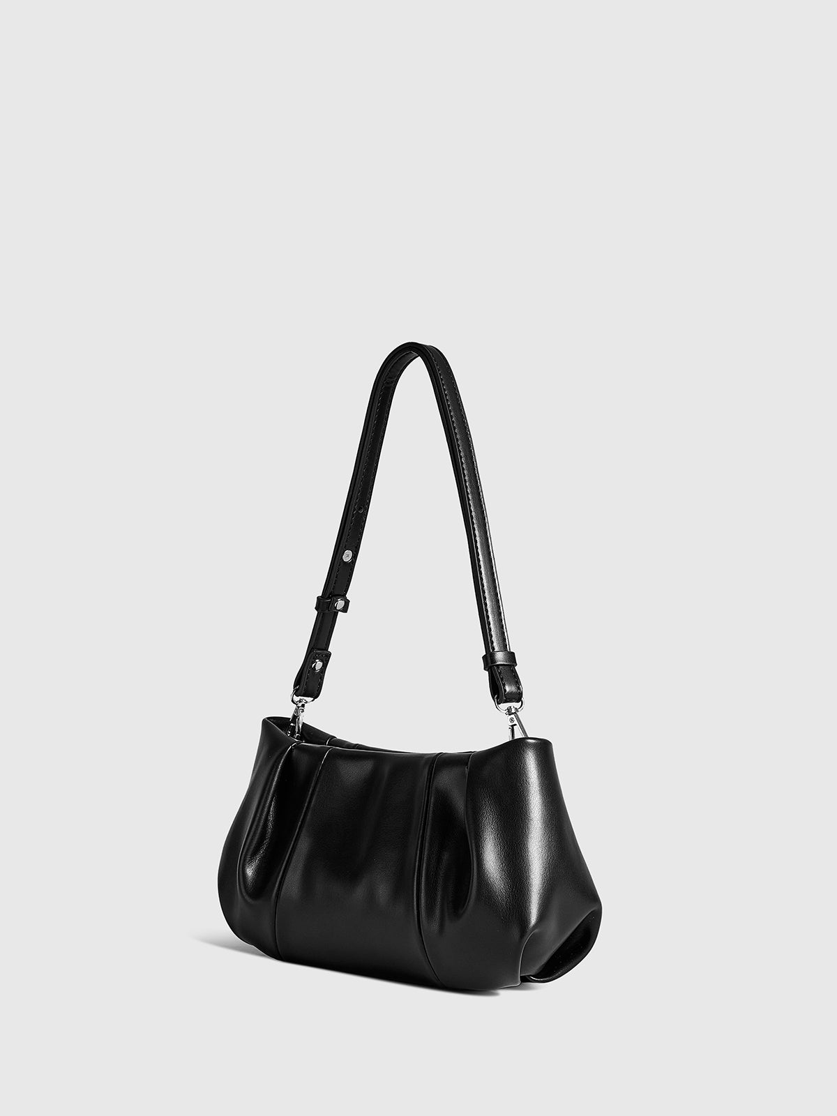 Pleated Cloud Shoulder Bag-Chicvia