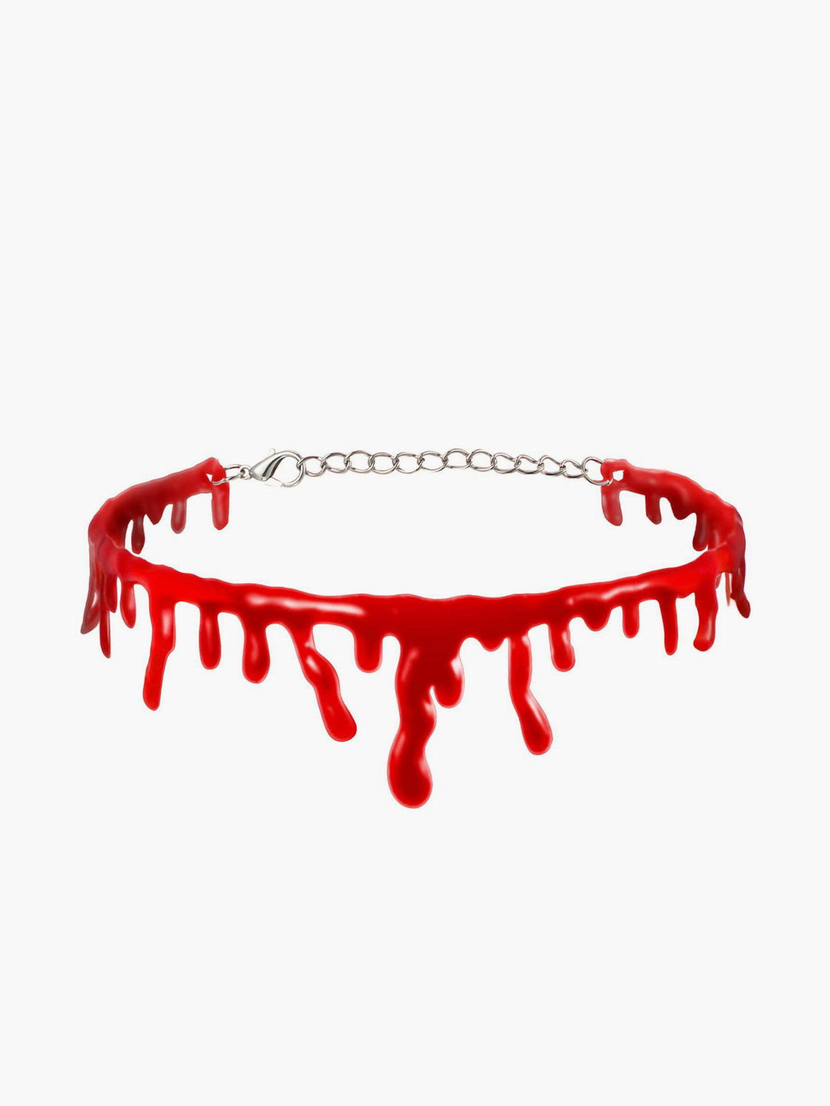 Halloween Imitation Blood Dripping Choker Necklace-Chicvia