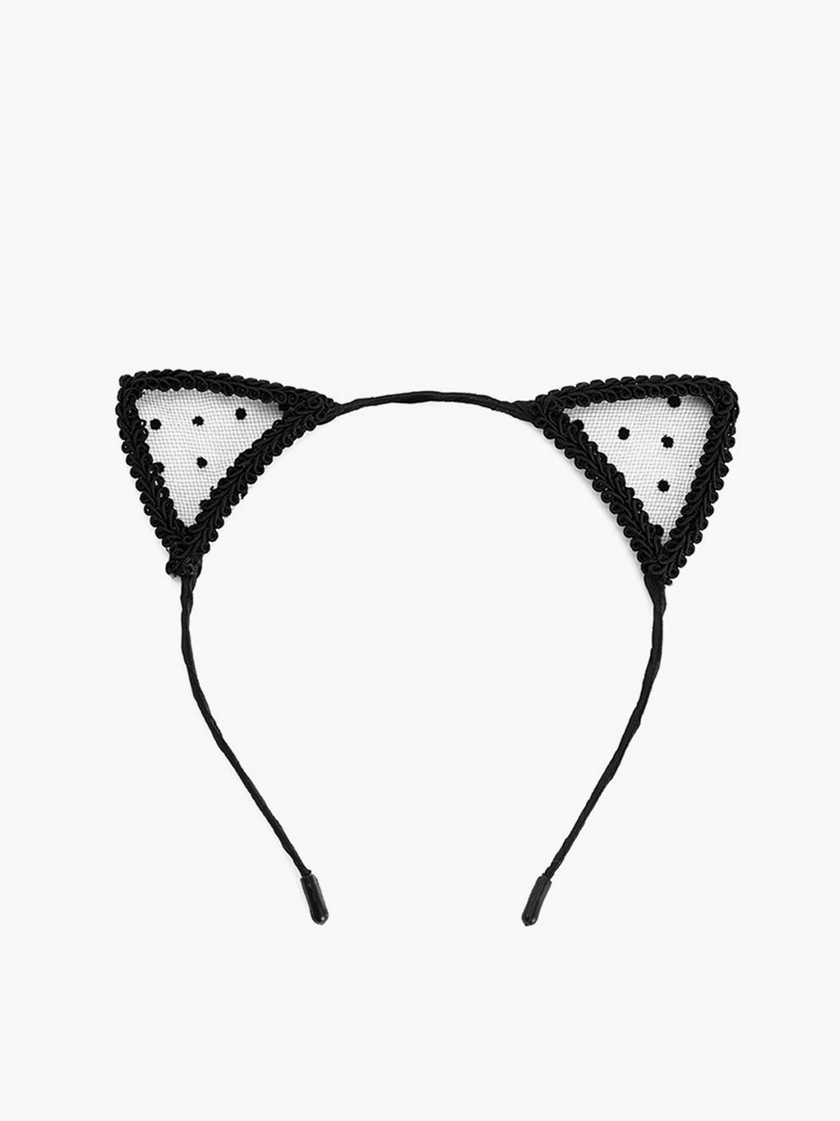 Halloween Angel Lace Cat Ears Headband-Chicvia