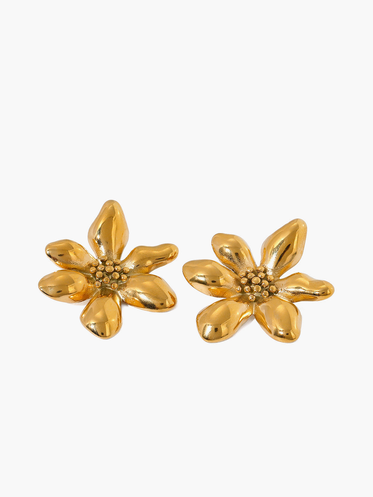 Elegant Irregular Petal Earrings-Chicvia
