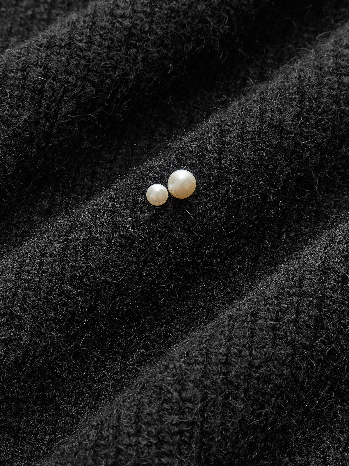 Pearl Beaded Cinched Sweater-Chicvia