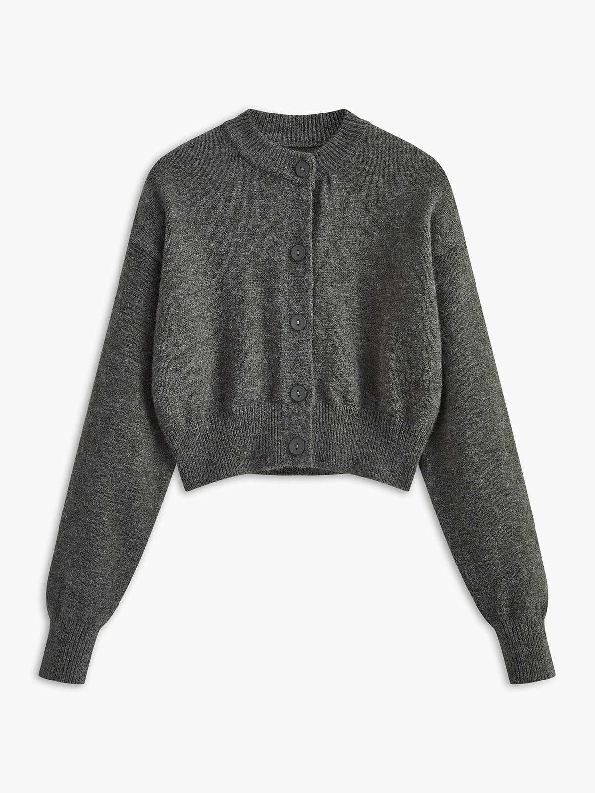 Button Warm Cozy Cardigan-Chicvia
