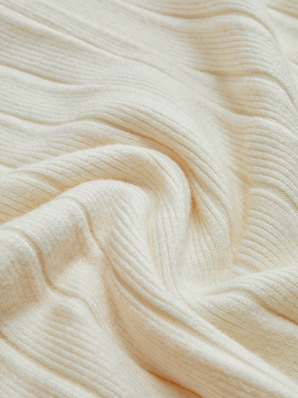 Pleated Sweater Skirt With Belt-Chicvia