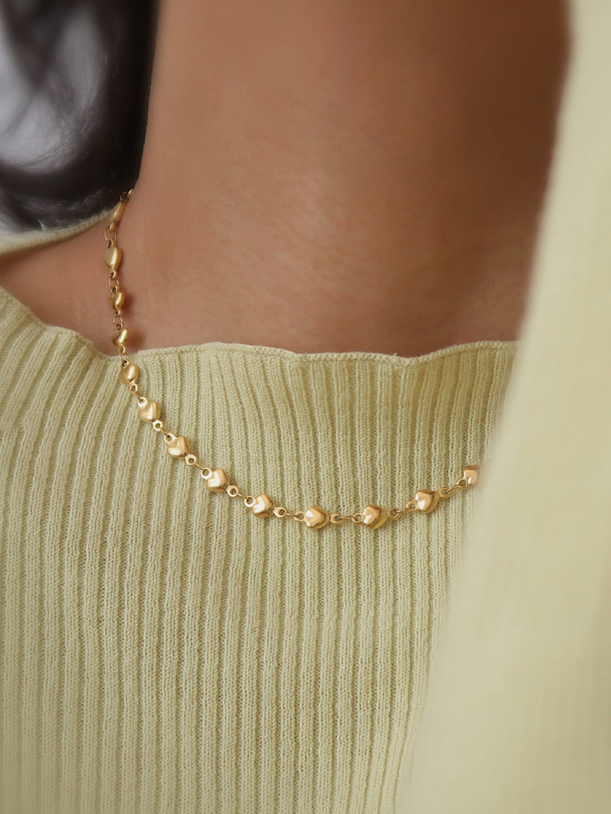 Heart Tassel Necklace-Chicvia