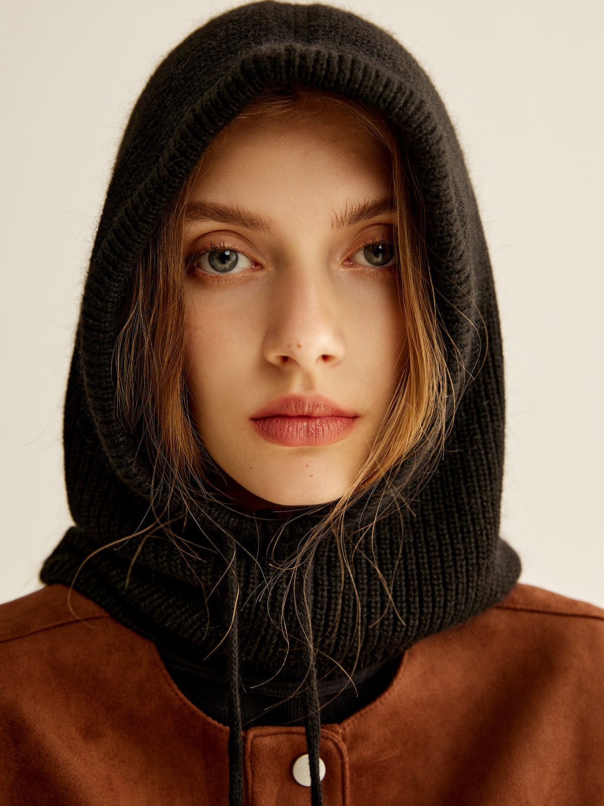 Drawstring Warm Balaclava Hat-Chicvia