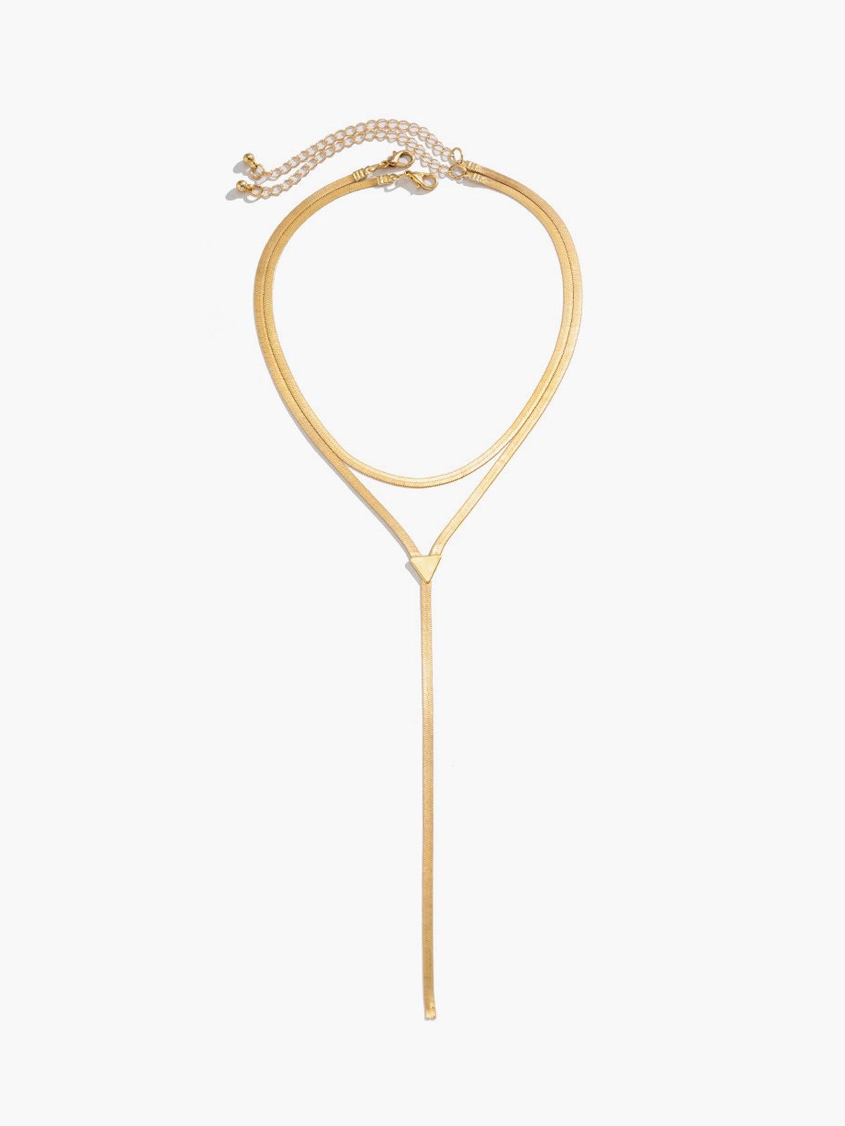 Double-Layer Snake Tassel Necklace-Chicvia