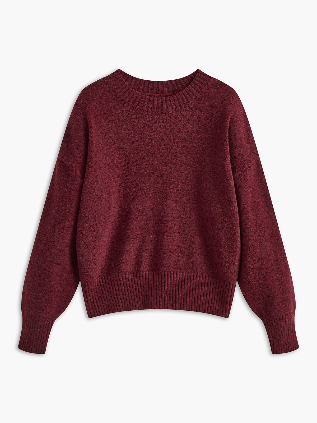 Plain Jersey Sweater-Chicvia