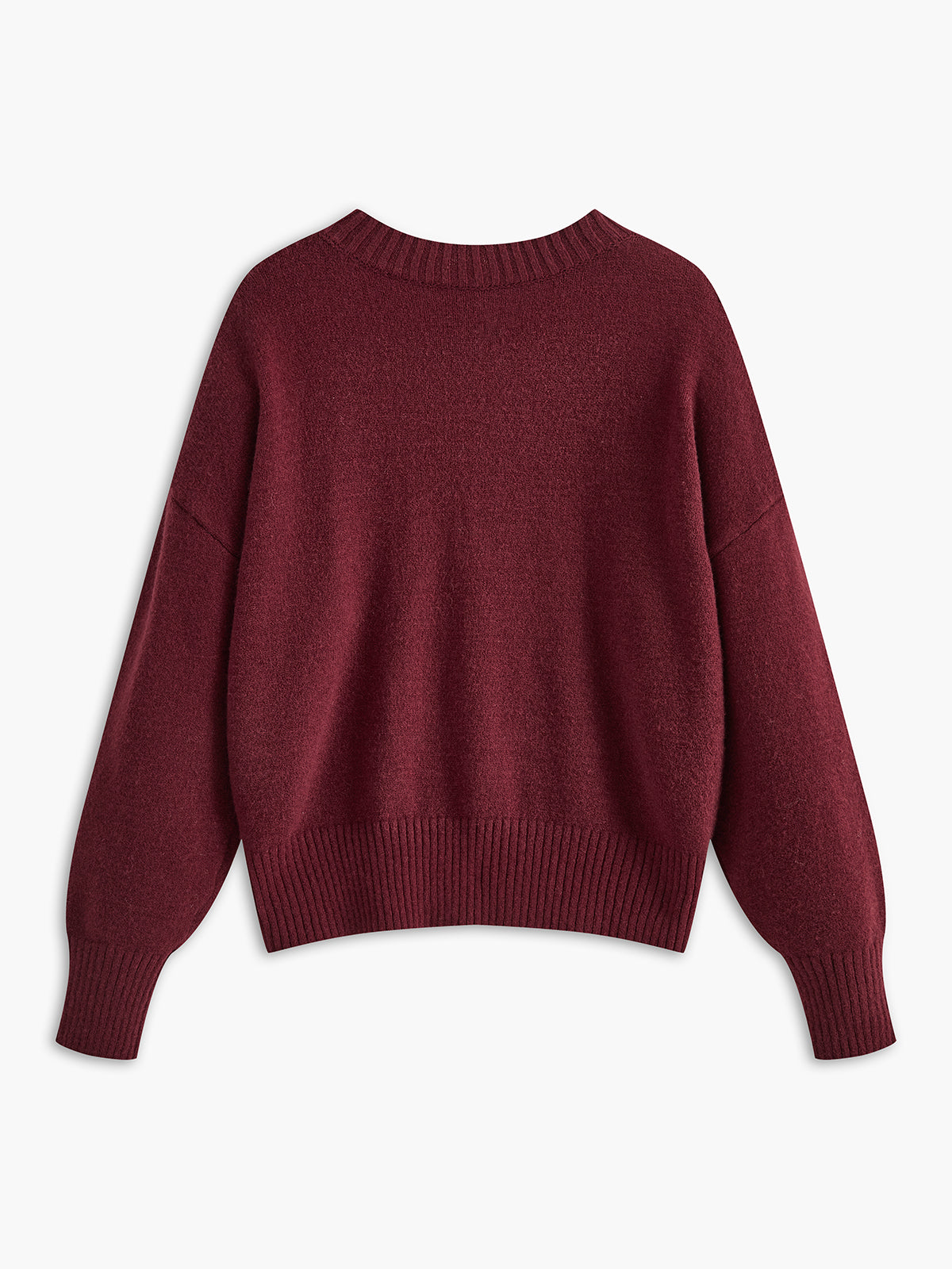 Plain Jersey Sweater-Chicvia