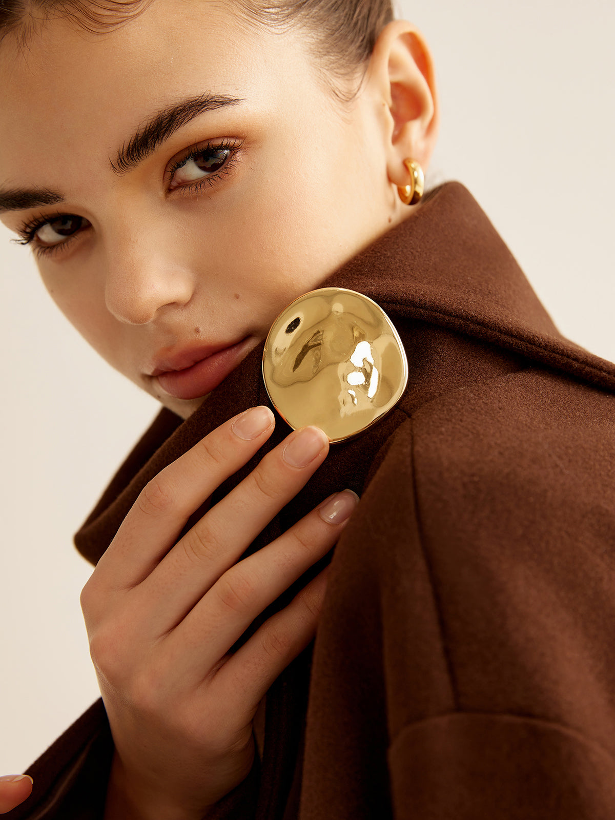 Minimalist Streamlined Irregular Brooch-Chicvia