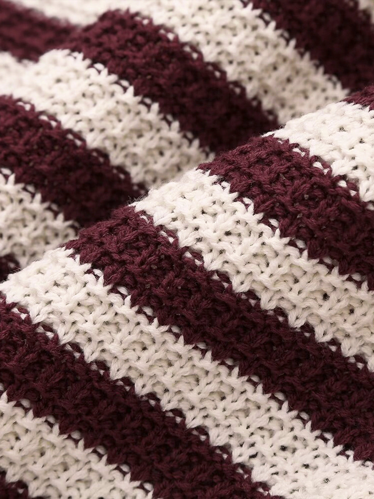 Leisure Striped Sweater Vest-Chicvia