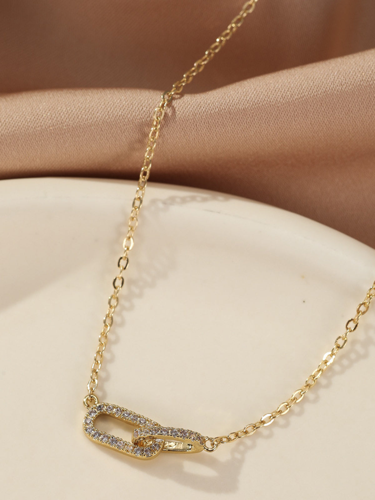 Paper Clip Necklace-Chicvia