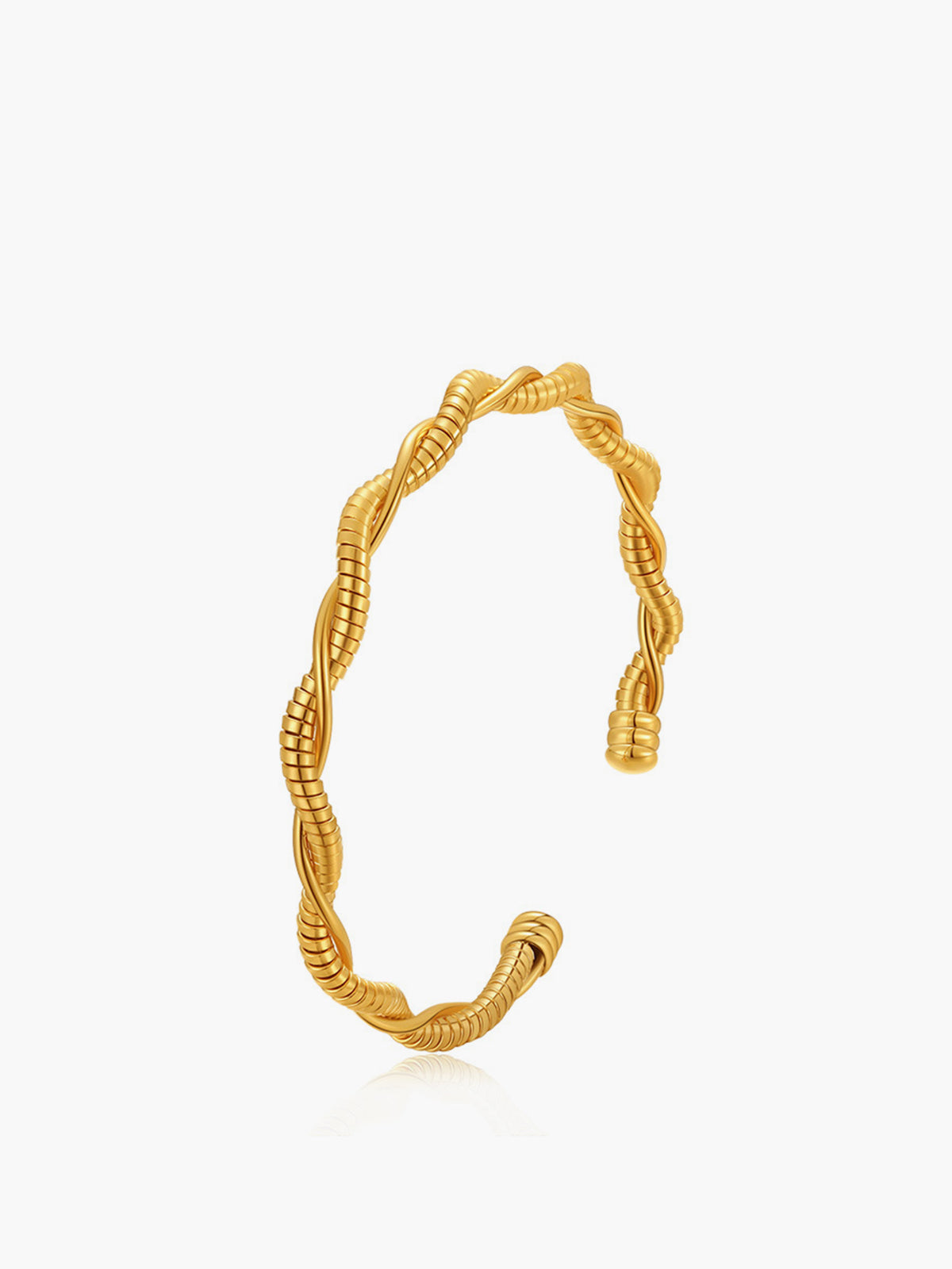 Minimalist Twist Open Bracelet-Chicvia
