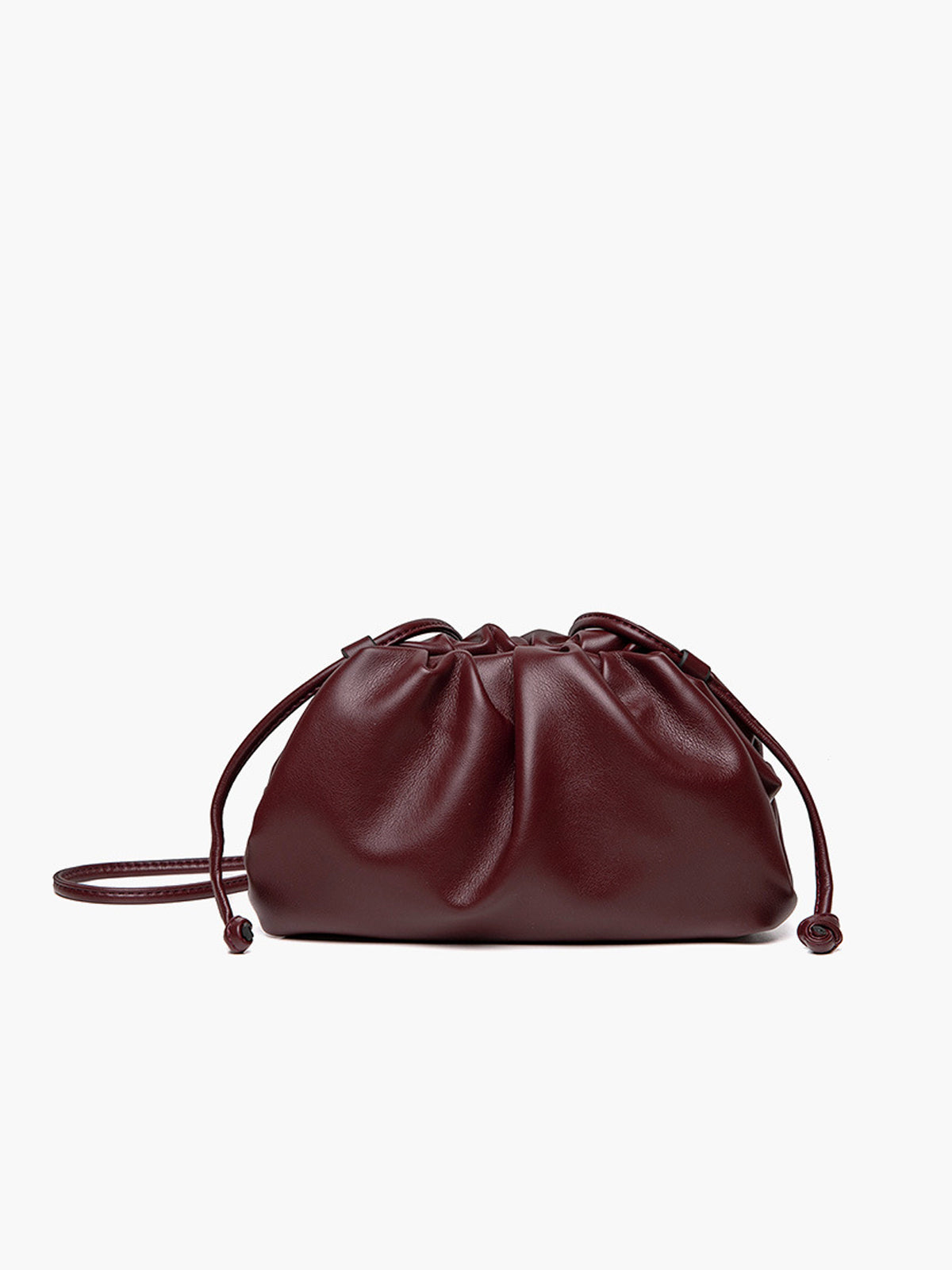 Drawstring Soft Clutch Bag-Chicvia