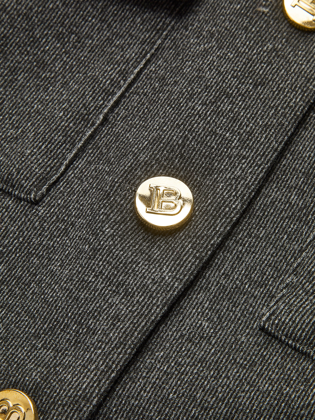 Contrast Collar Breasted Petite Jacket-Chicvia