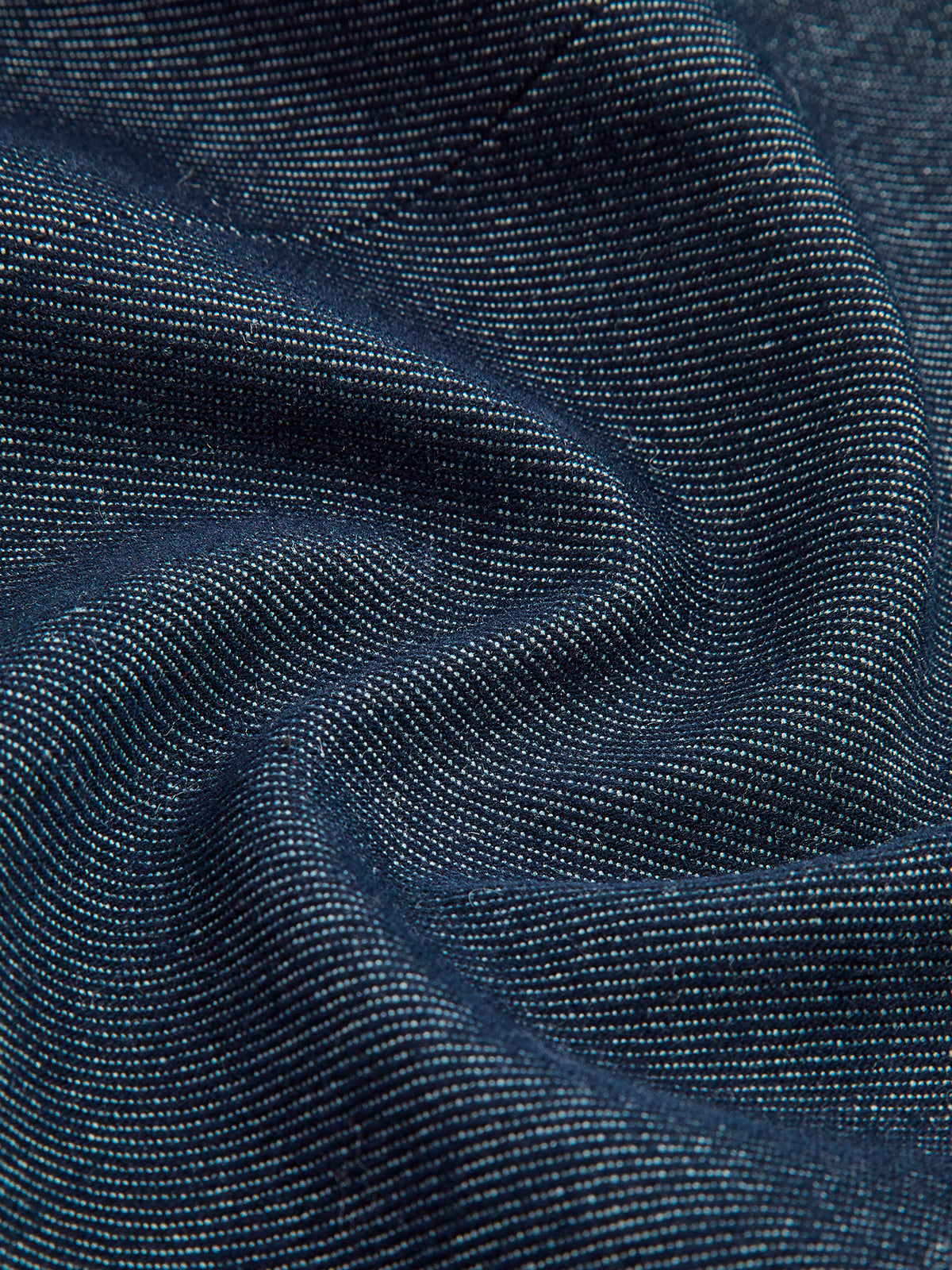 Cotton Lapel Denim Blazer-Chicvia