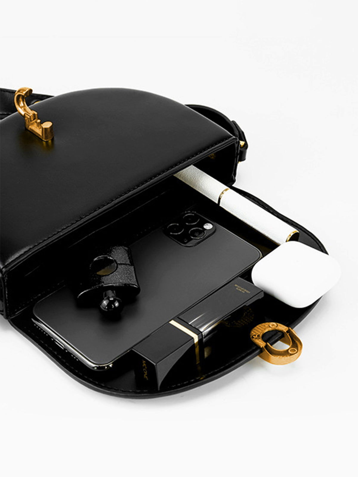 Flap Magnet Closure Shoulder Bag-Chicvia