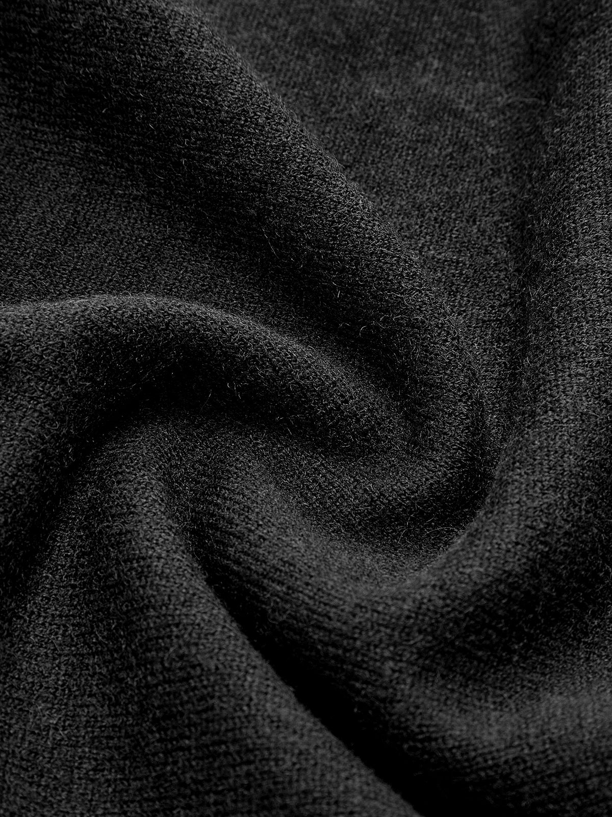 Plain Pleated Sweater Short Dress-Chicvia