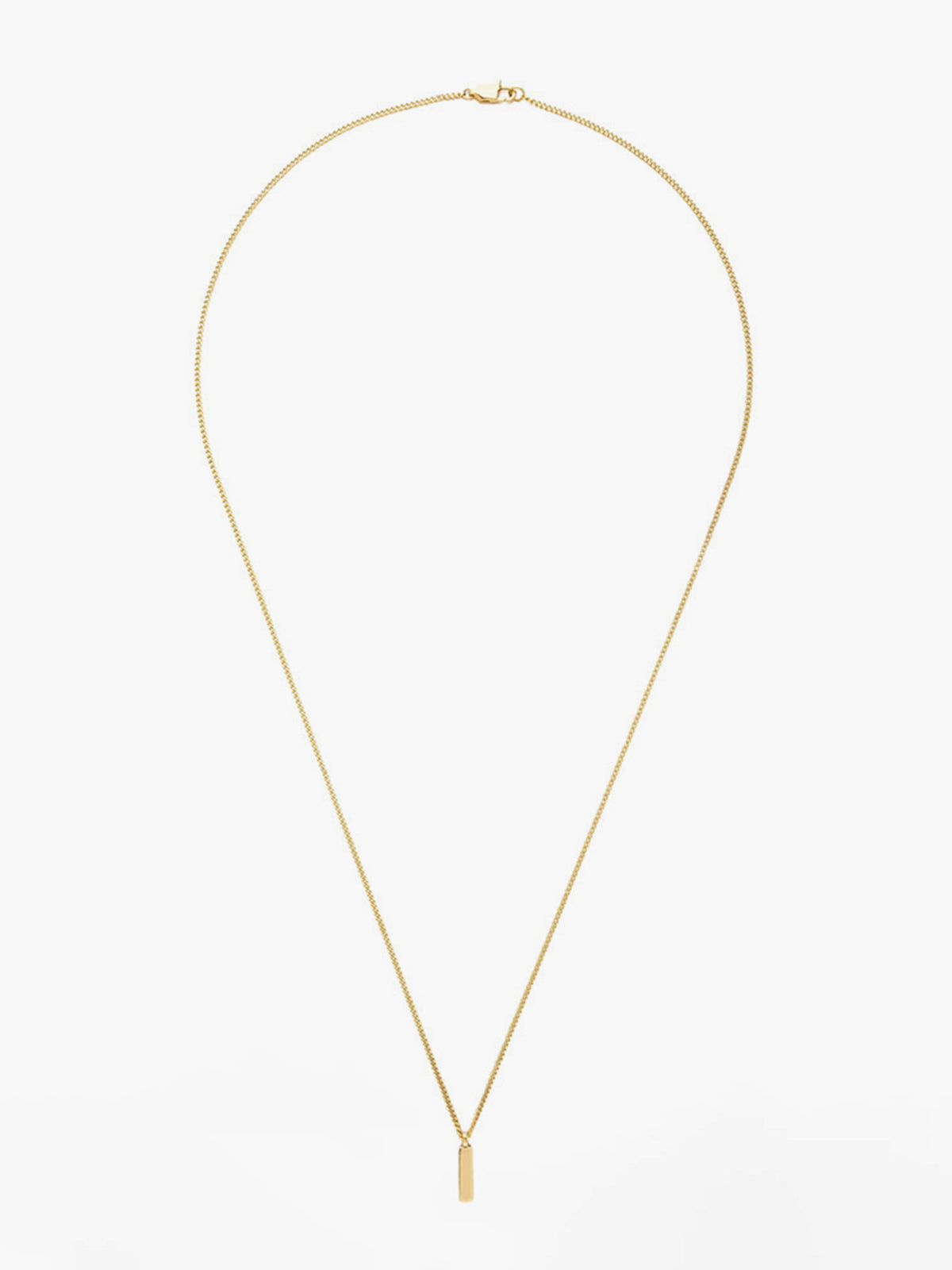 Golden Strip Pendant Necklace-Chicvia