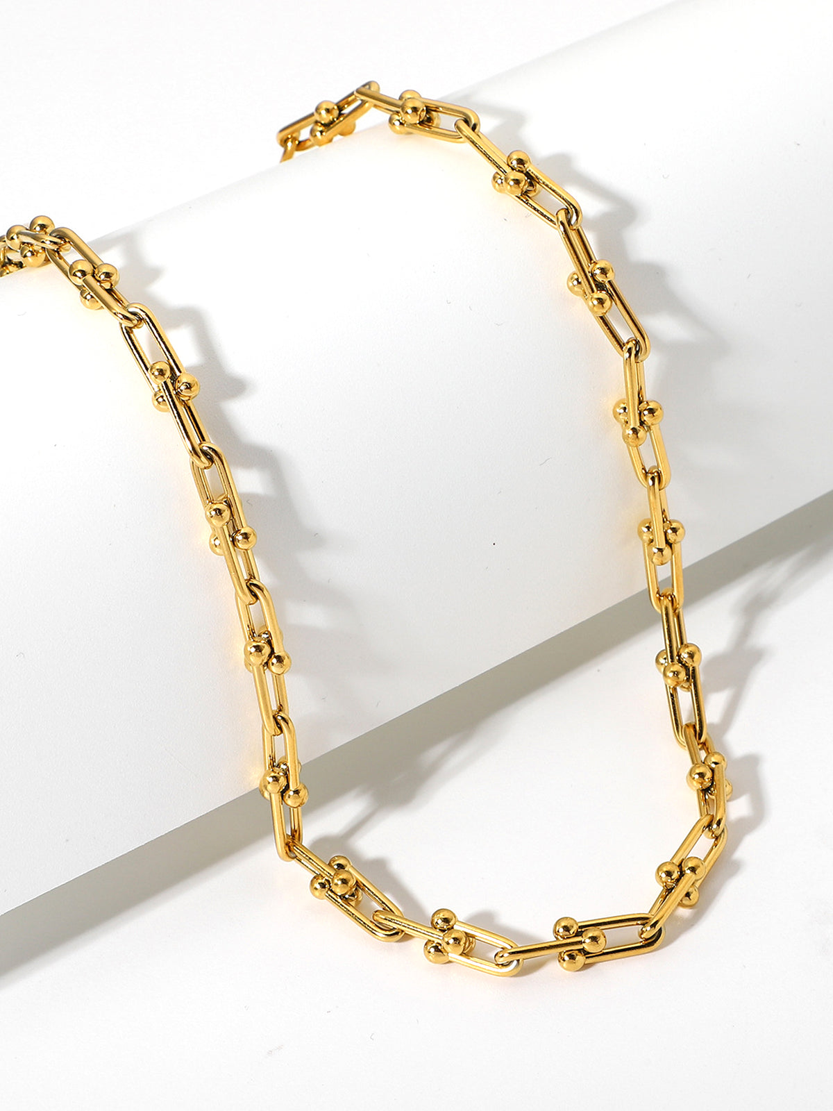 Horseshoe Buckle Bamboo Clavicle Choker-Chicvia