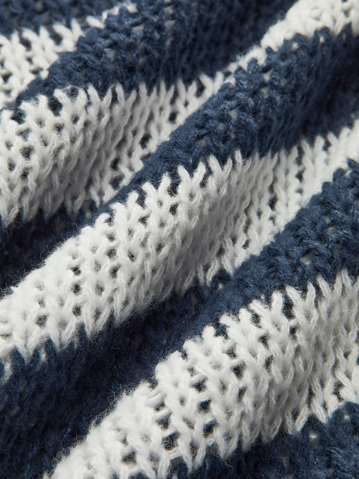 Crew Neck Striped Soft Sweater-Chicvia