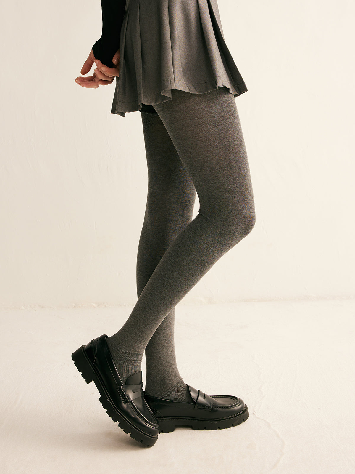 Plain Soft Touch Leggings-Chicvia