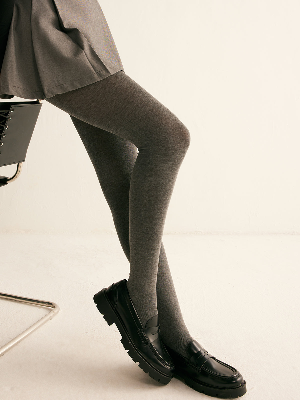 Plain Soft Touch Leggings-Chicvia