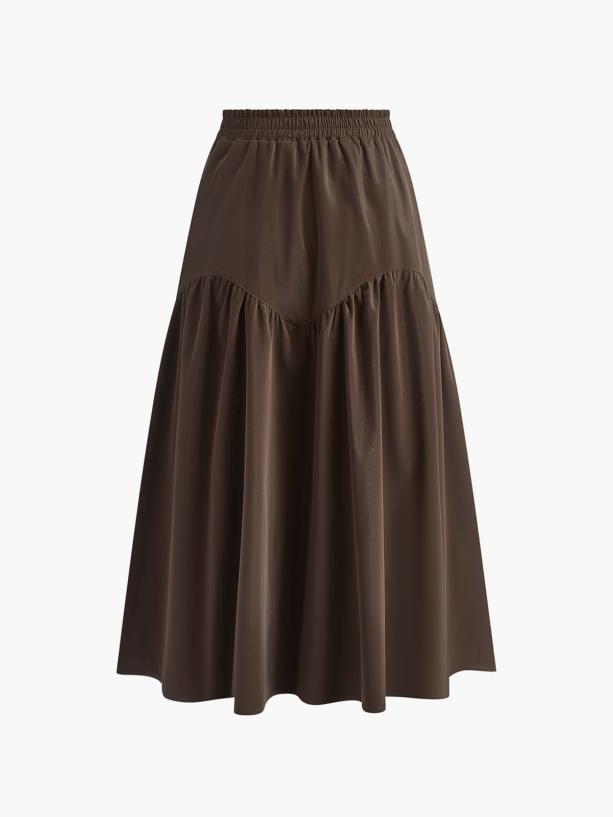 Pleated Umbrella Shape Skirt-Chicvia