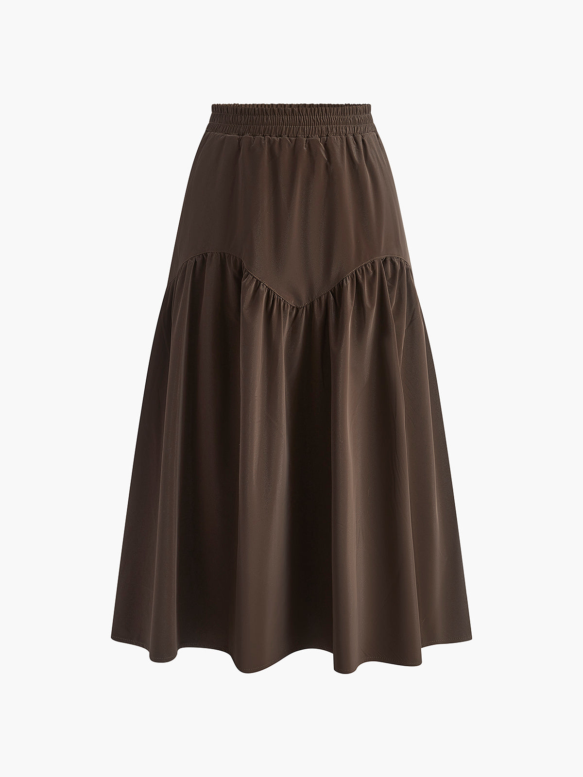 Pleated Umbrella Shape Skirt-Chicvia