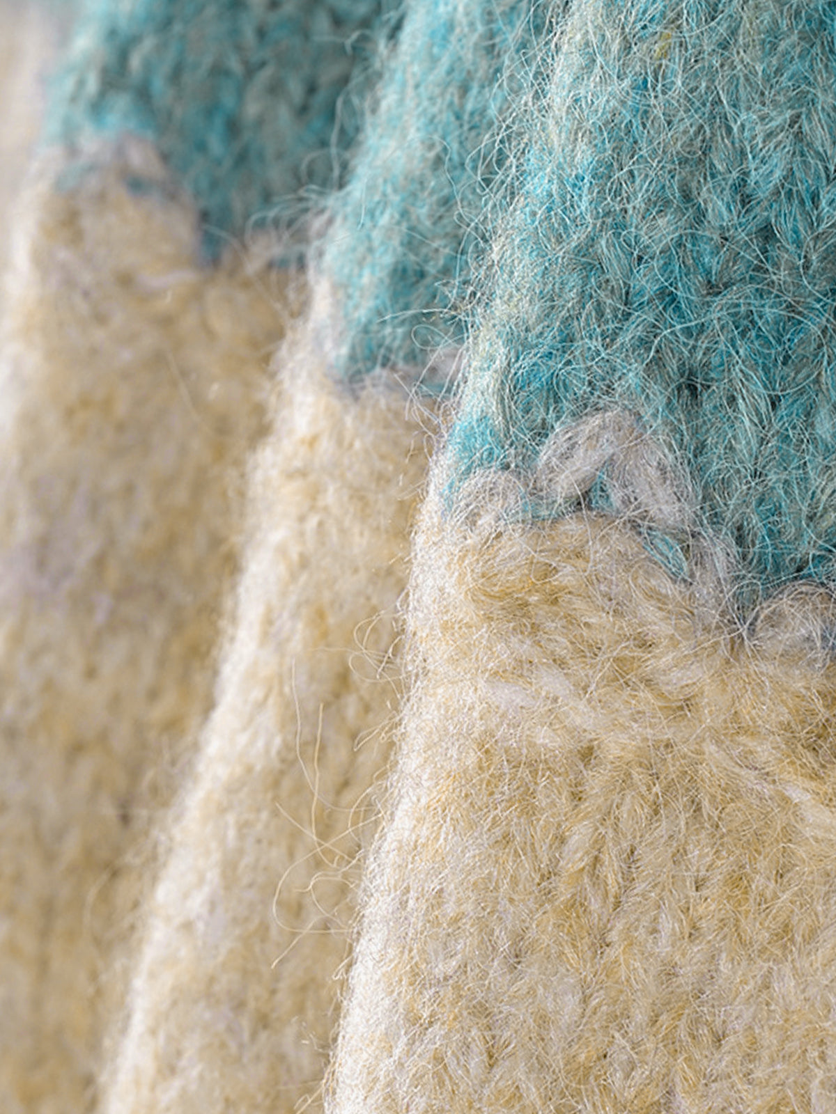 Crochet Floral Color Block Cardigan-Chicvia