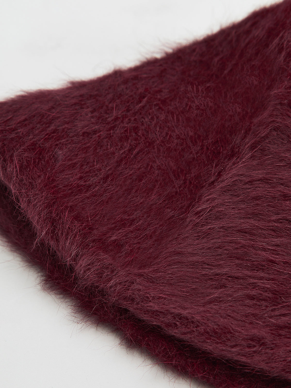 Plain Rabbit Fur Bucket Hat-Chicvia