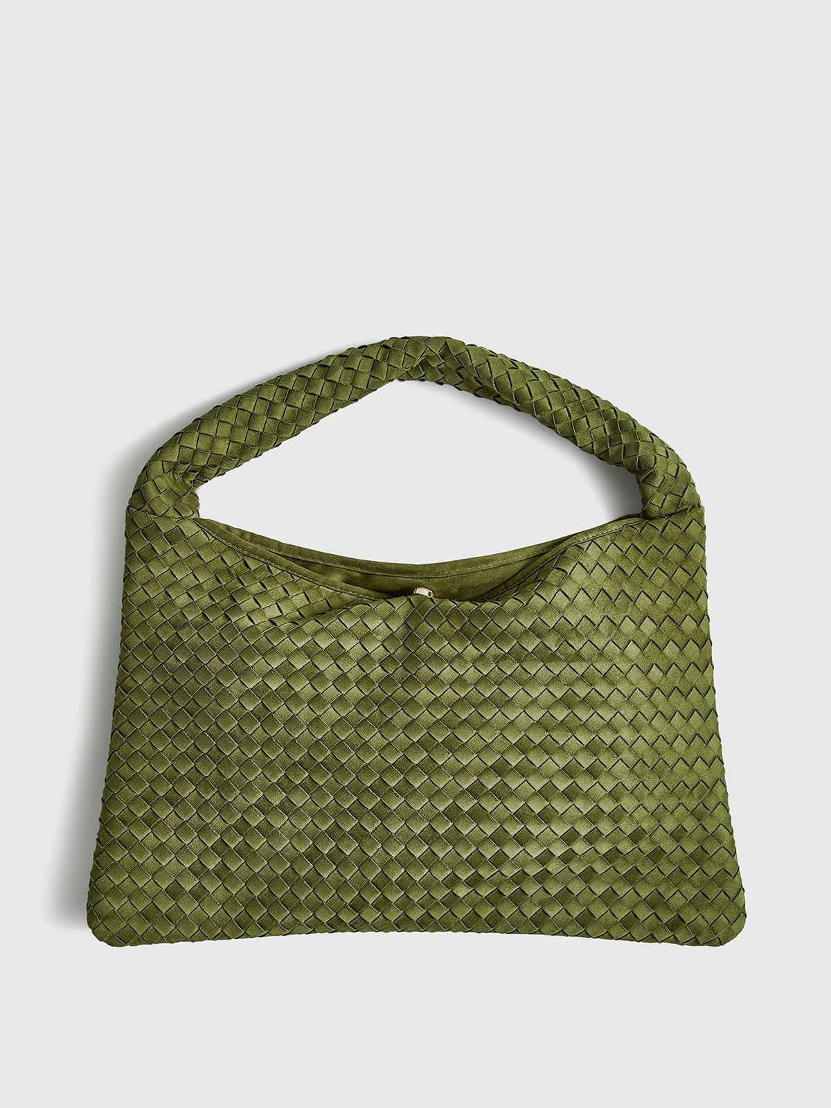 Large Capacity Suede Woven Bag-Chicvia