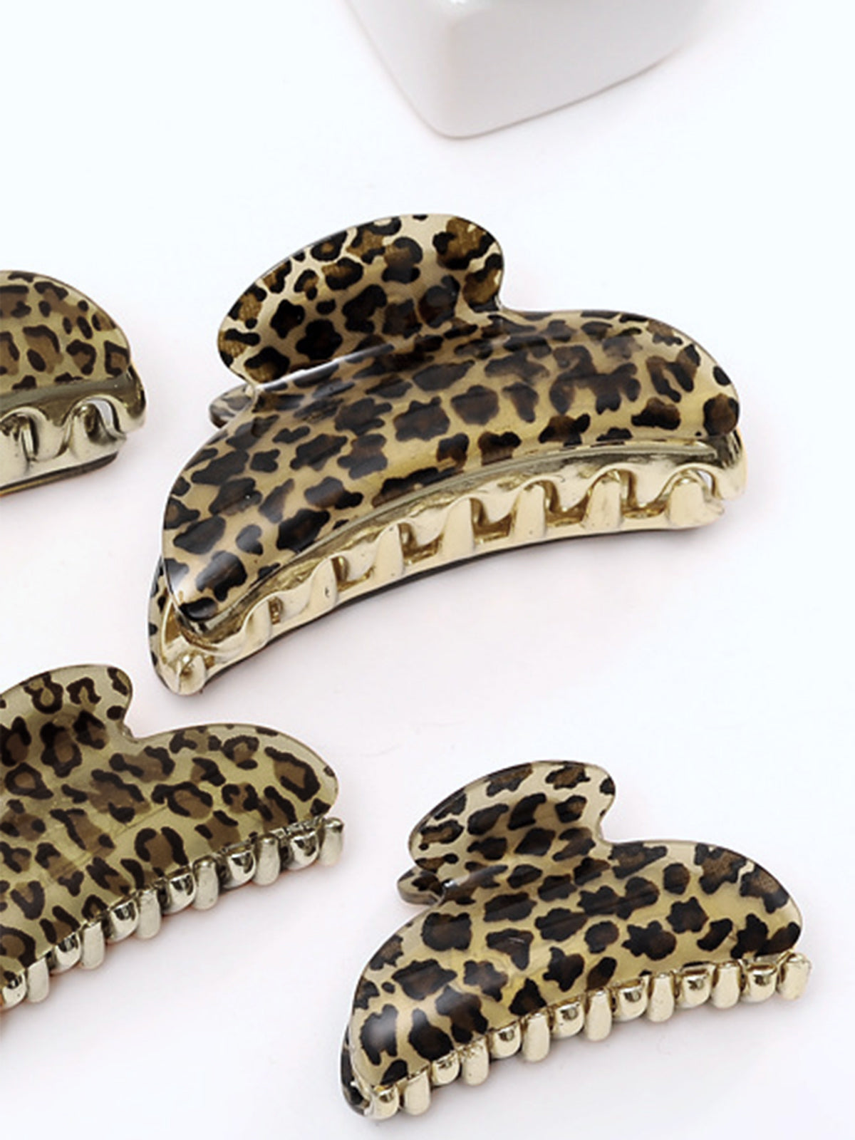 Leopard Printed Hair Claw-Chicvia
