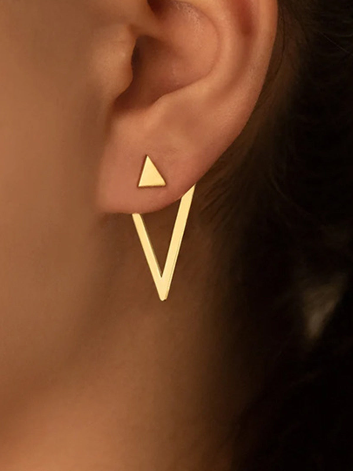 Detachable Triangle Earrings-Chicvia