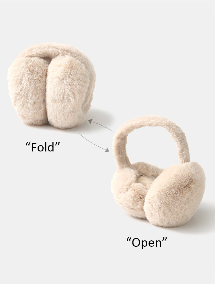 Faux-Fur Earmuffs-Chicvia
