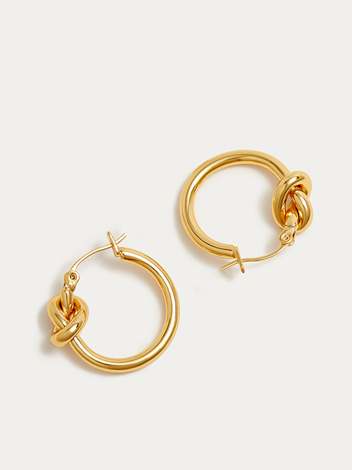 Knotted Hoop Earrings-Chicvia