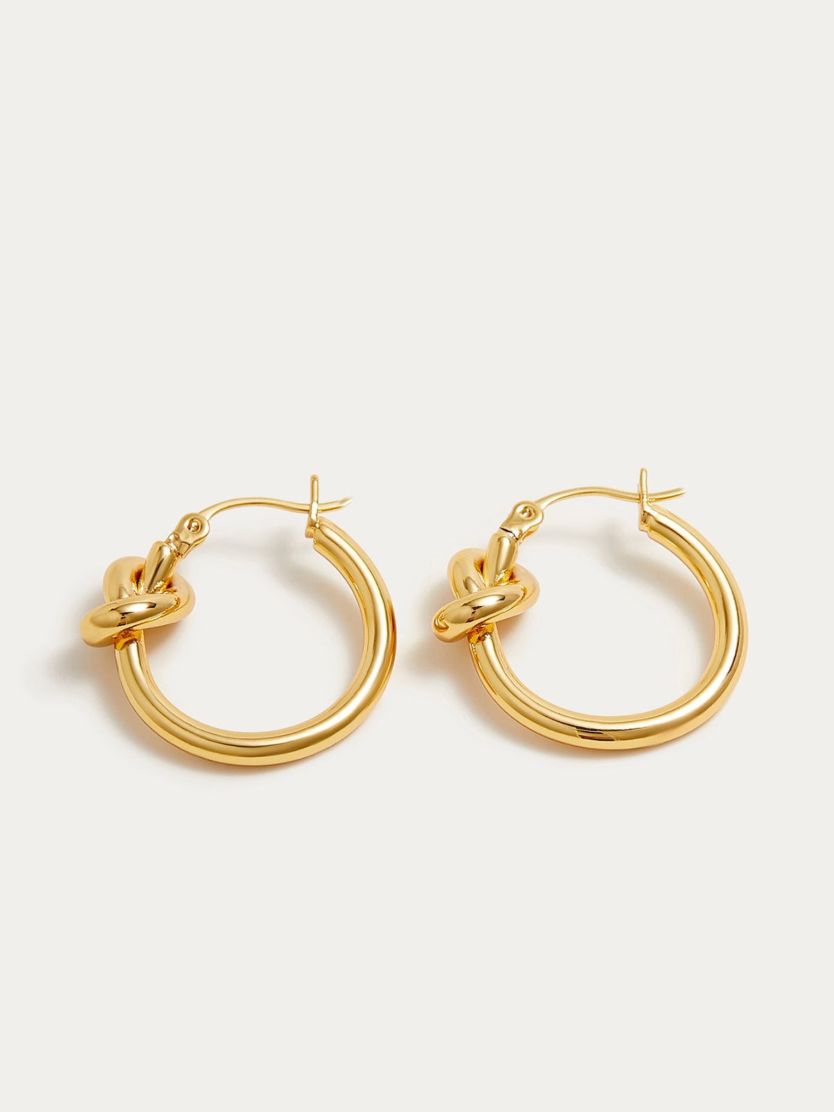 Knotted Hoop Earrings-Chicvia