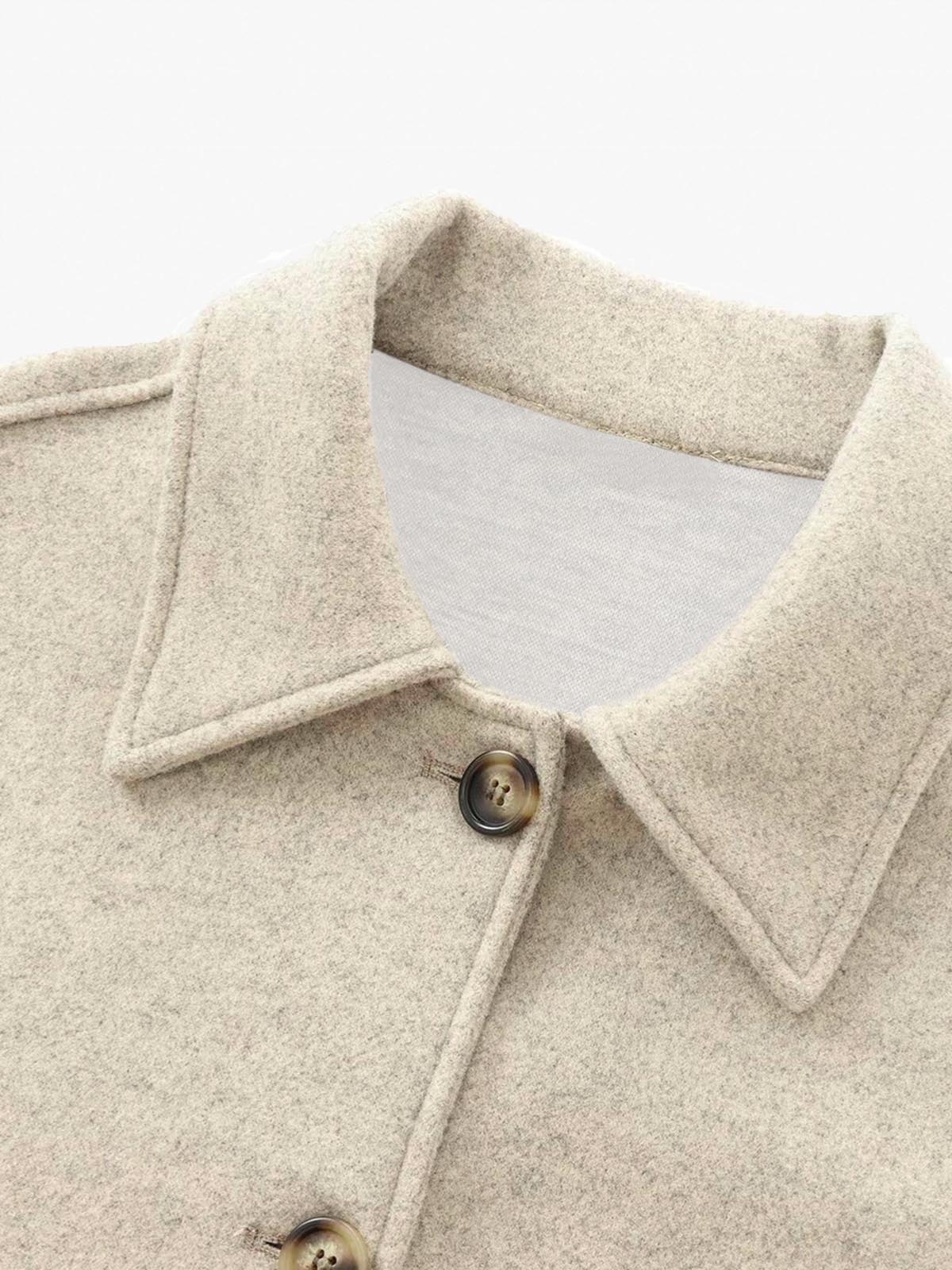 Elegant Breasted Lapel Jacket-Chicvia