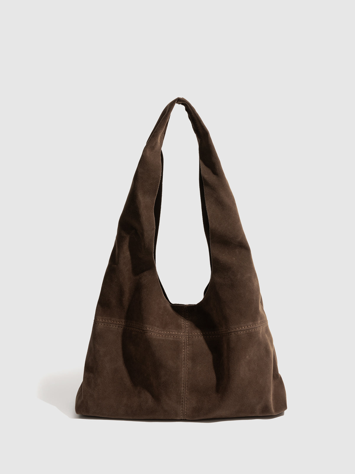 Button Clasp Hobo Bag-Chicvia