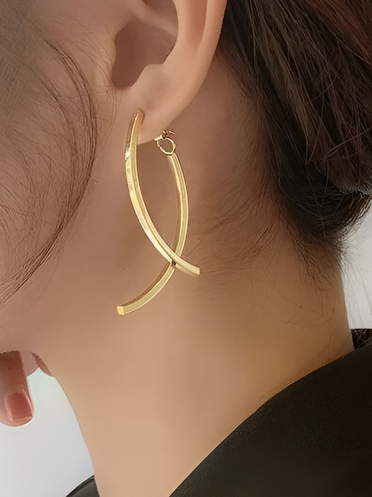 Geometric Stud Pendant  Earrings-Chicvia