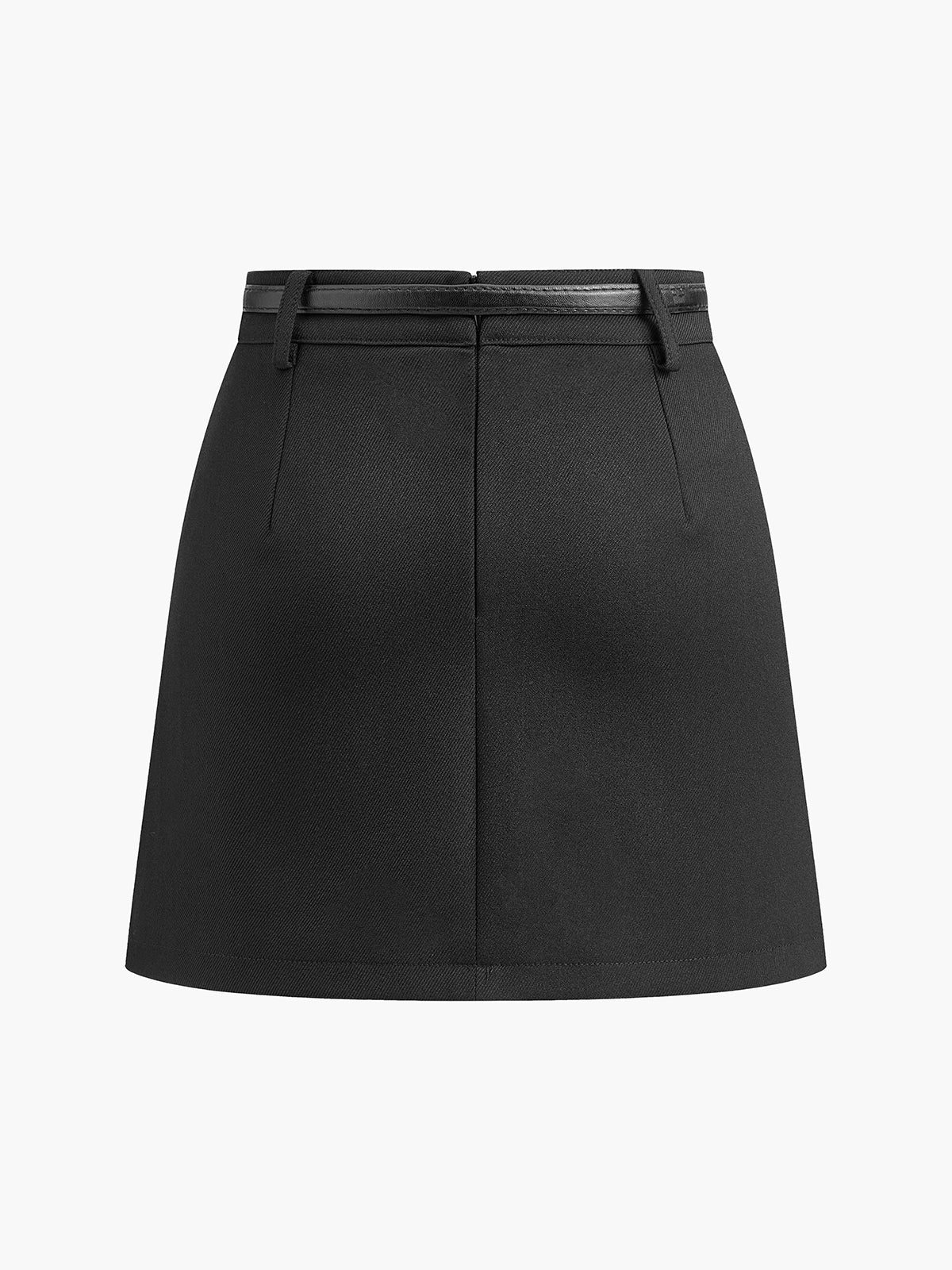 Essential Mini Skort With Slim Belt-Chicvia