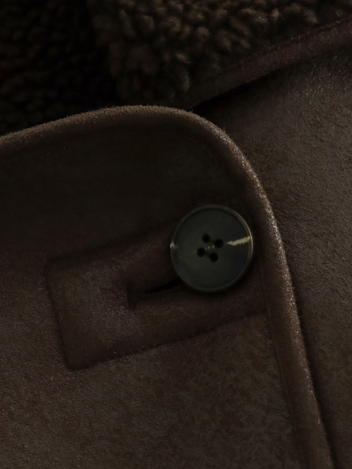 Lapel Faux Leather Warm Jacket-Chicvia